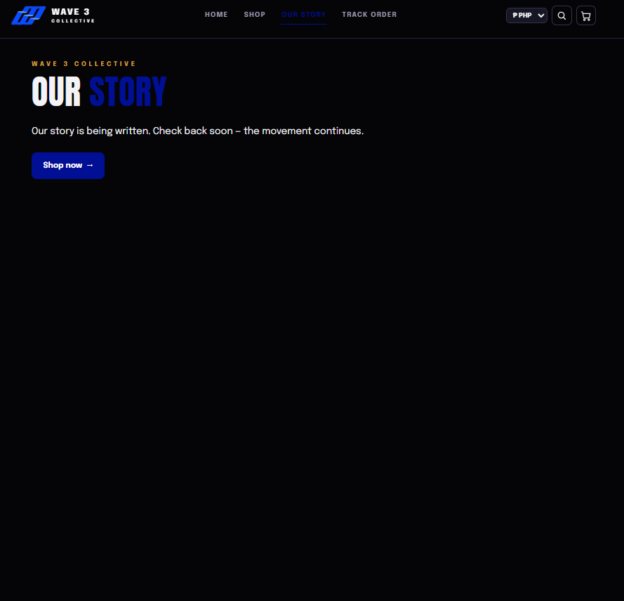 Brand story blog page, authored in the CMS